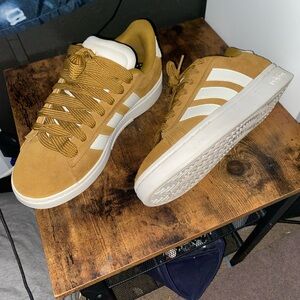 Adidas Men's Brown Suede Sneakers